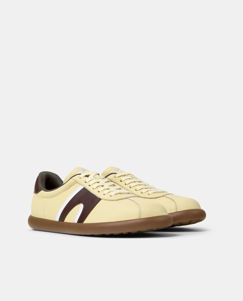 Zapatillas de mujer pelotas soller de piel - Camper - Crema Crema-5