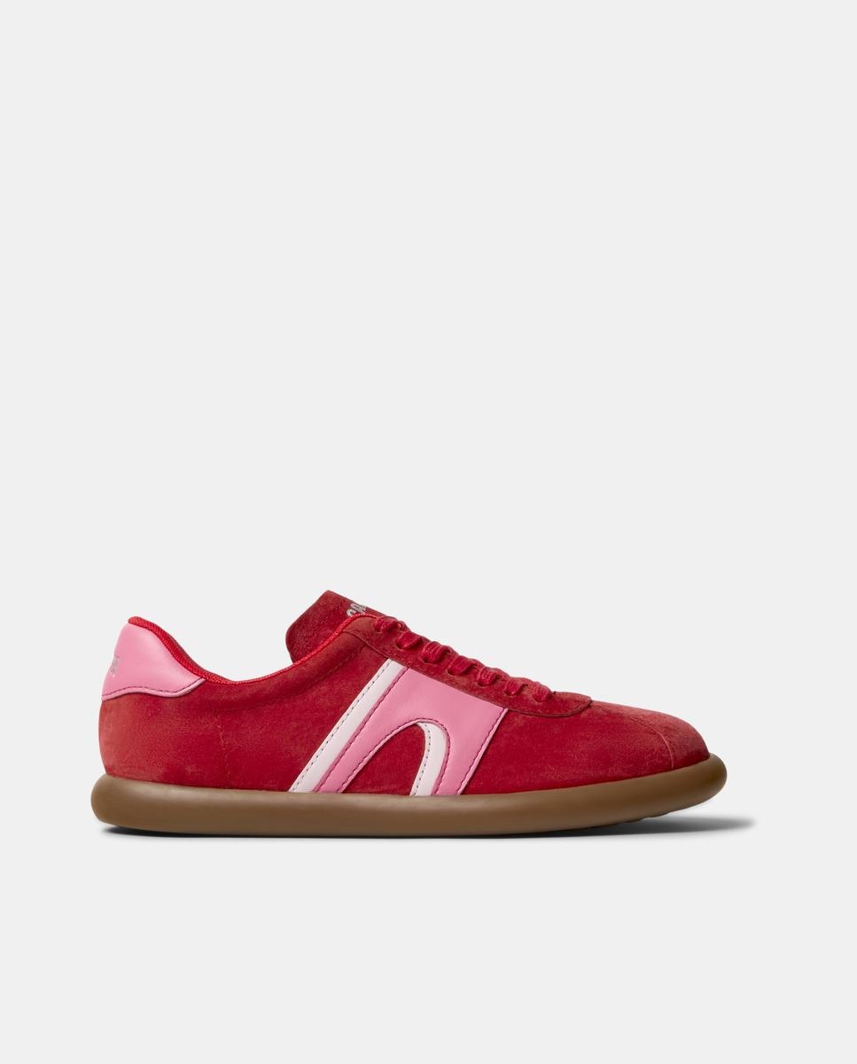 Zapatillas de mujer pelotas soller de piel - Camper - Rojo Rojo-1