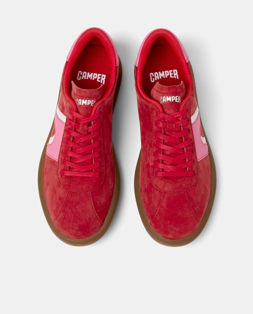 Zapatillas de mujer pelotas soller de piel - Camper - Rojo Rojo-3