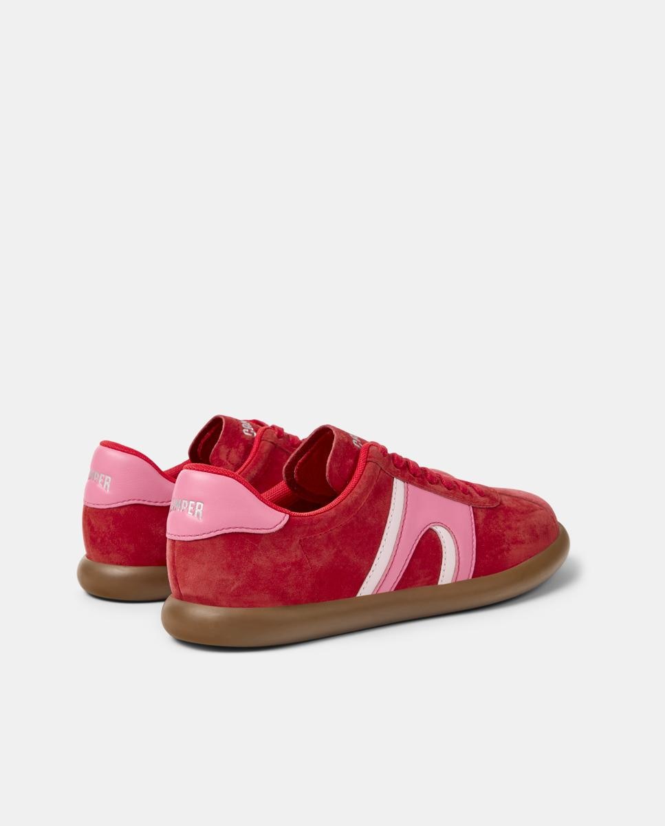 Zapatillas de mujer pelotas soller de piel - Camper - Rojo Rojo-2