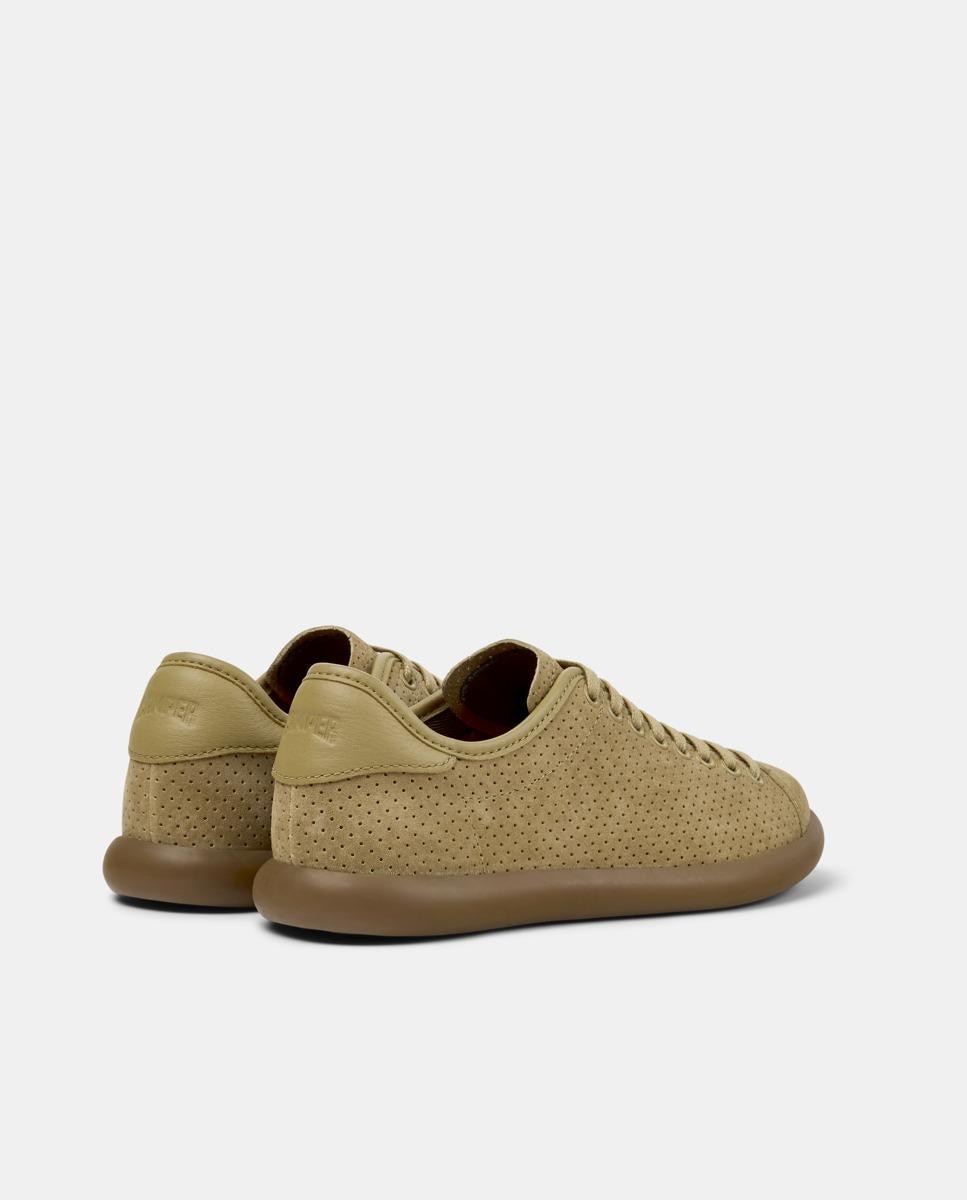 Zapatillas de piel de mujer pelotas soller con cordones - Camper - Marrón Marrón-3