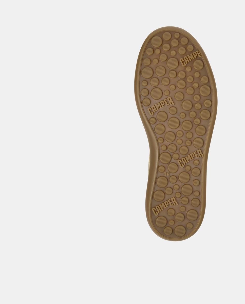 Zapatillas de piel de mujer pelotas soller con cordones - Camper - Marrón Marrón-2