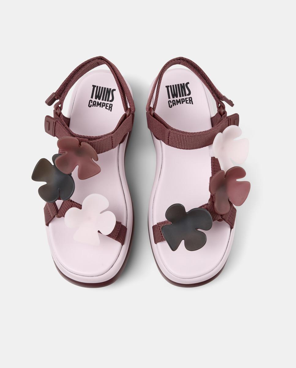 Sandalias de tacón de mujer pelotas flota up twins plataforma - Camper - Burdeos Burdeos-3