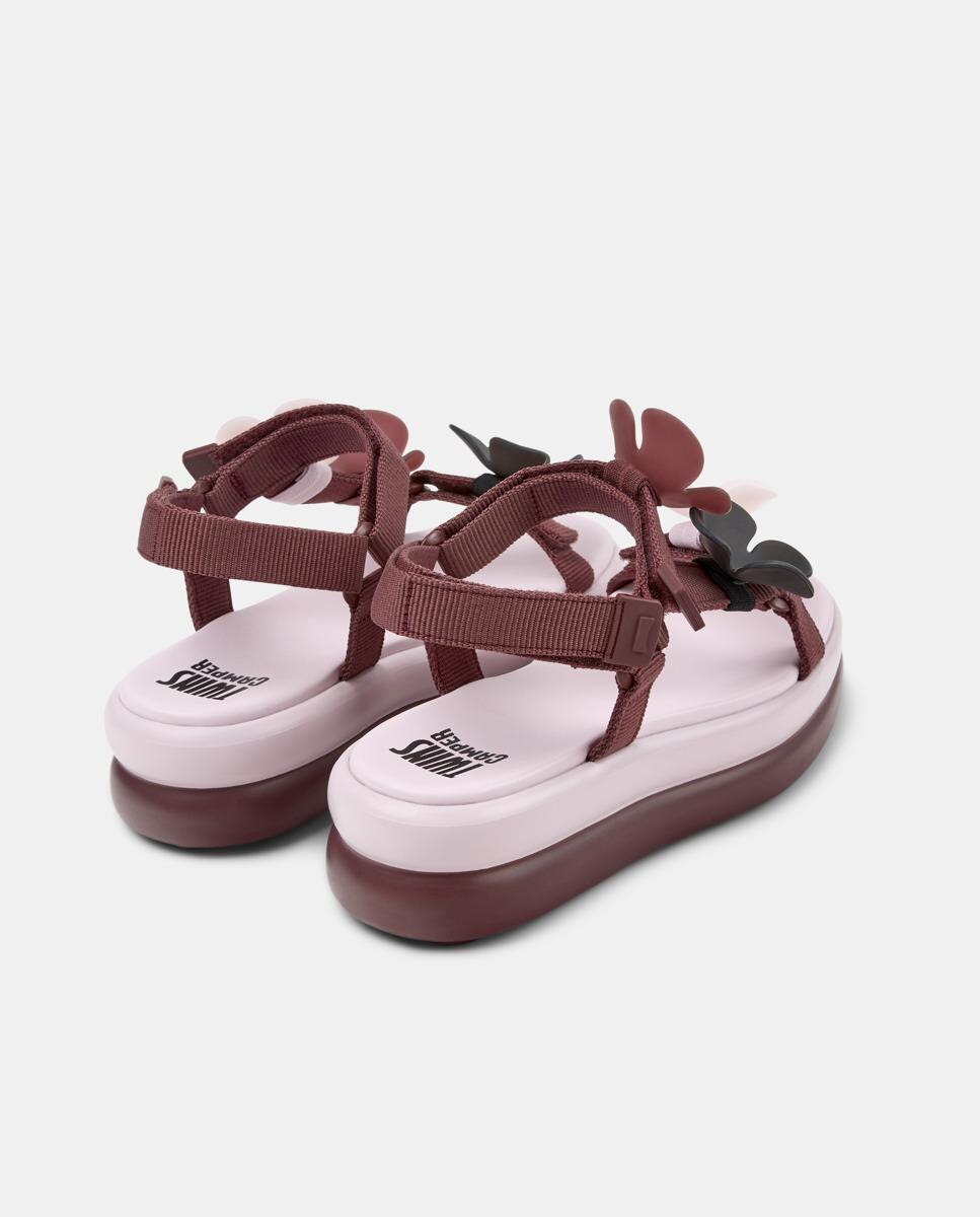 Sandalias de tacón de mujer pelotas flota up twins plataforma - Camper - Burdeos Burdeos-2