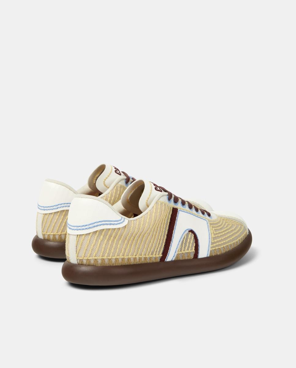 Zapatillas básicas de mujer con cordones pelotas soller - Camper - Amarillo Amarillo-2