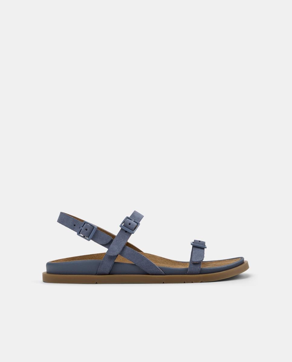 Sandalias de mujer Lluc Sandal de piel - Camper - Azul Azul-1