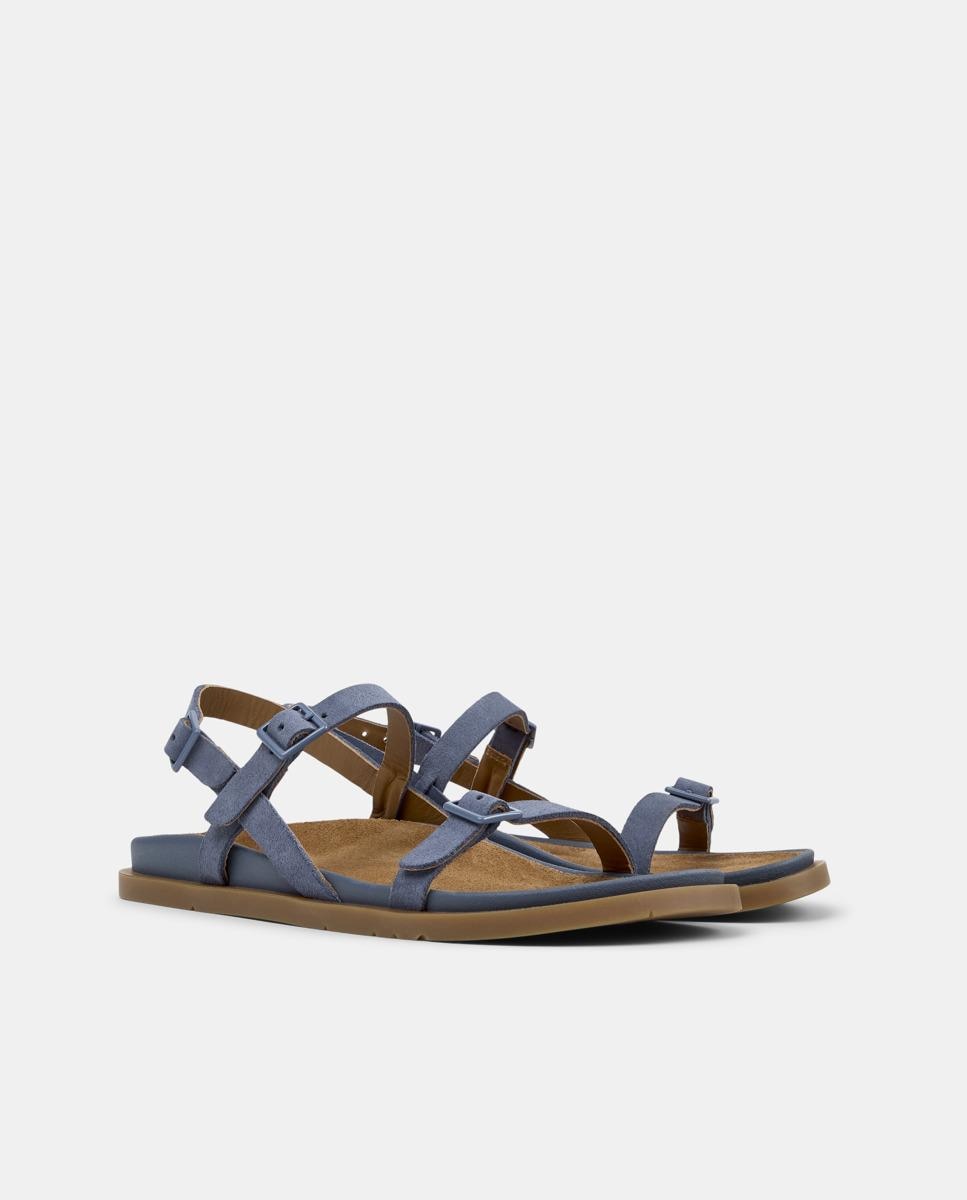 Sandalias de mujer Lluc Sandal de piel - Camper - Azul Azul-5