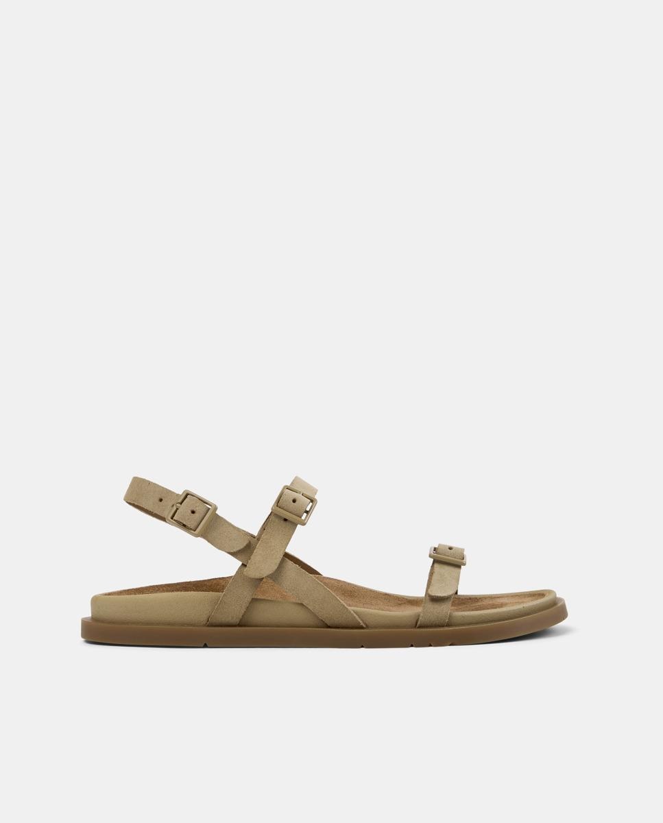 Sandalias de mujer Lluc Sandal de piel - Camper - Marrón claro Marrón claro-1