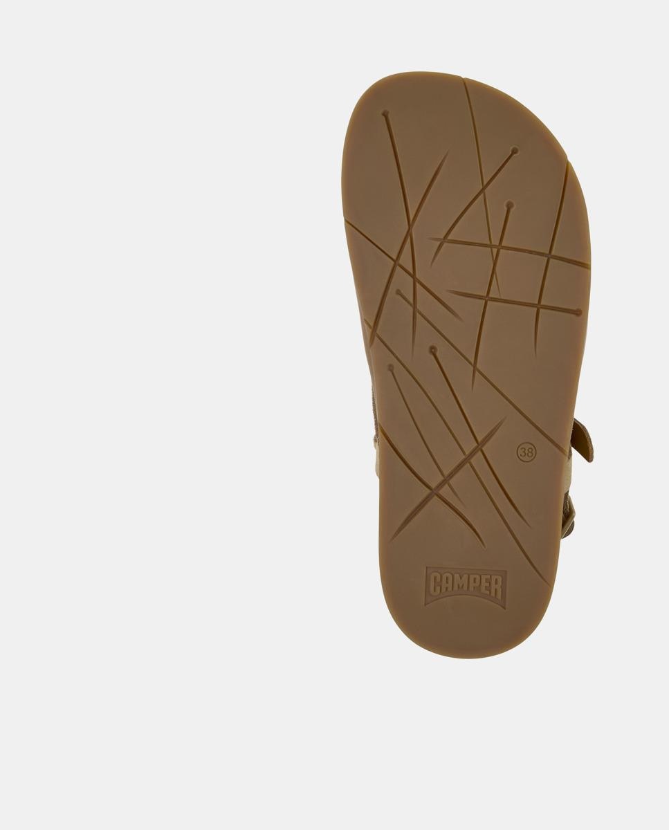 Sandalias de mujer Lluc Sandal de piel - Camper - Marrón claro Marrón claro-3
