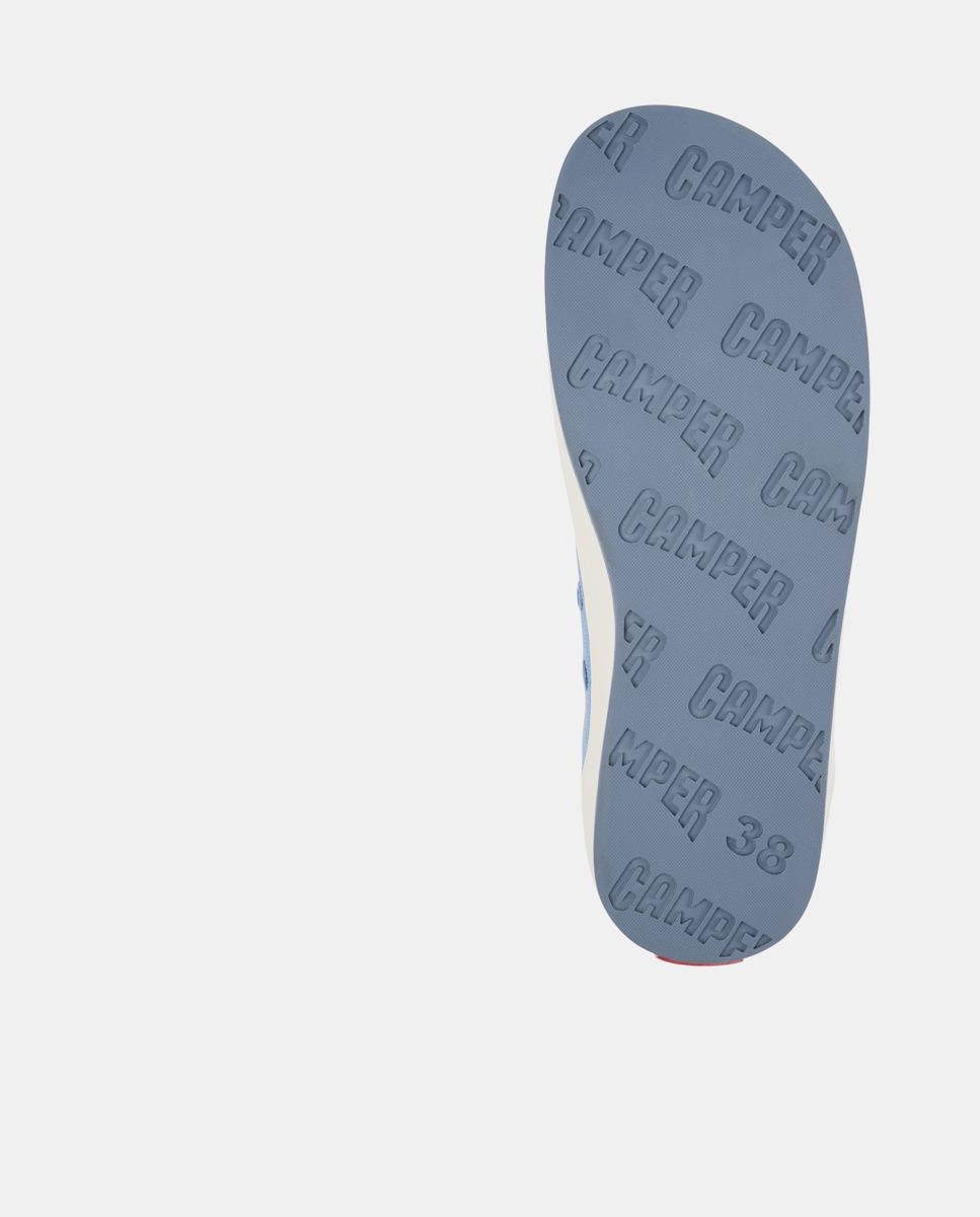 Zapatillas básicas de mujer con cordones peu rambla ii - Camper - Azul celeste Azul celeste-4