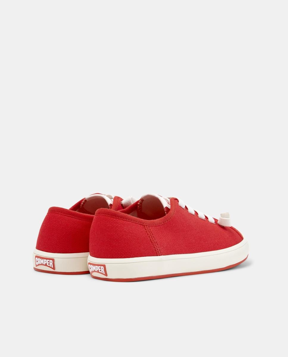 Zapatillas básicas de mujer con cordones peu rambla ii - Camper - Rojo / Blanco Rojo / Blanco-2