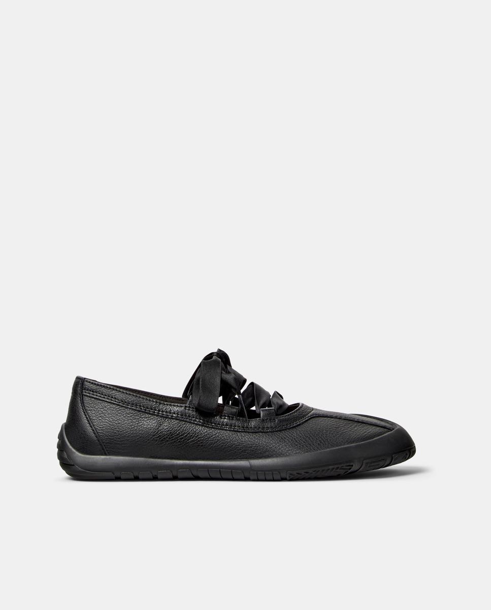 Bailarinas planas de mujer de piel peu path+ - Camper - Negro Negro-1