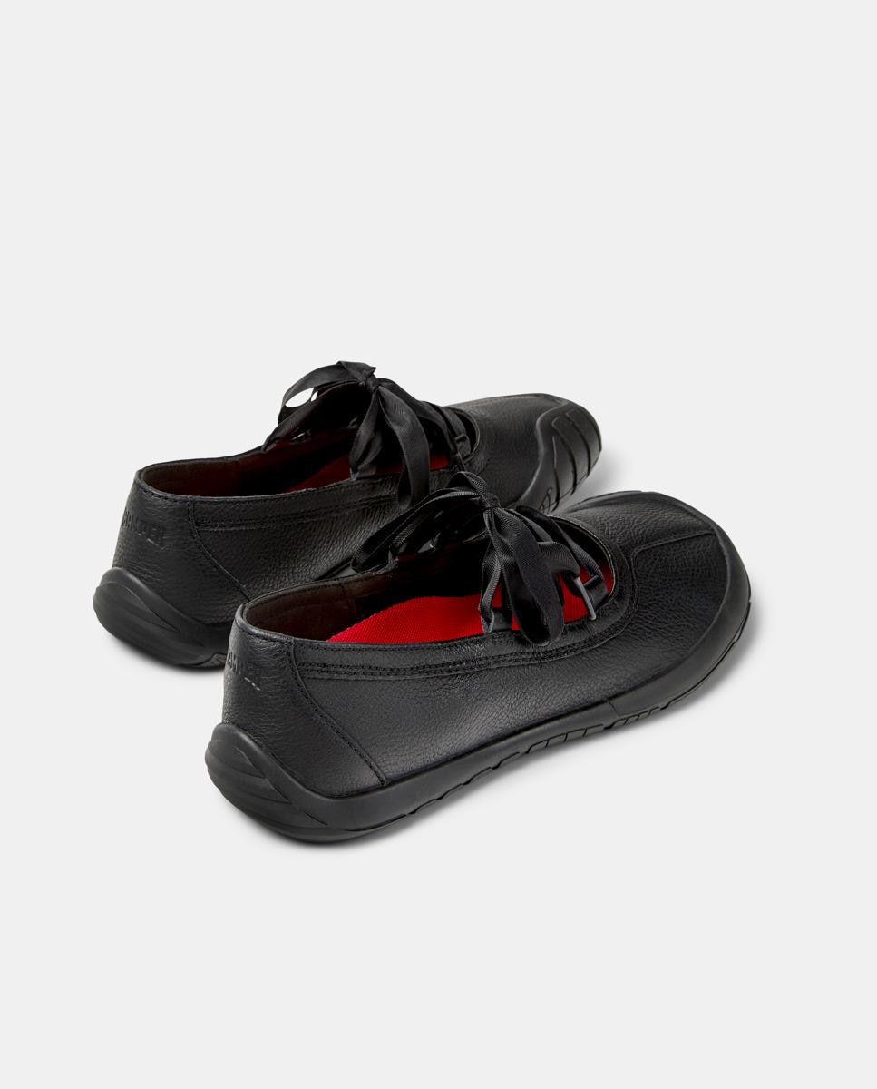 Bailarinas planas de mujer de piel peu path+ - Camper - Negro Negro-4