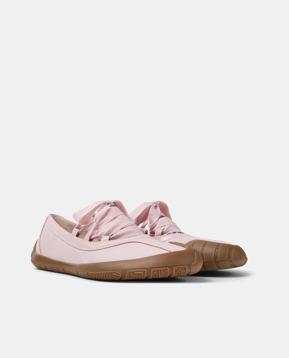 Bailarinas planas de mujer de piel peu path+ - Camper - Rosa Rosa-3