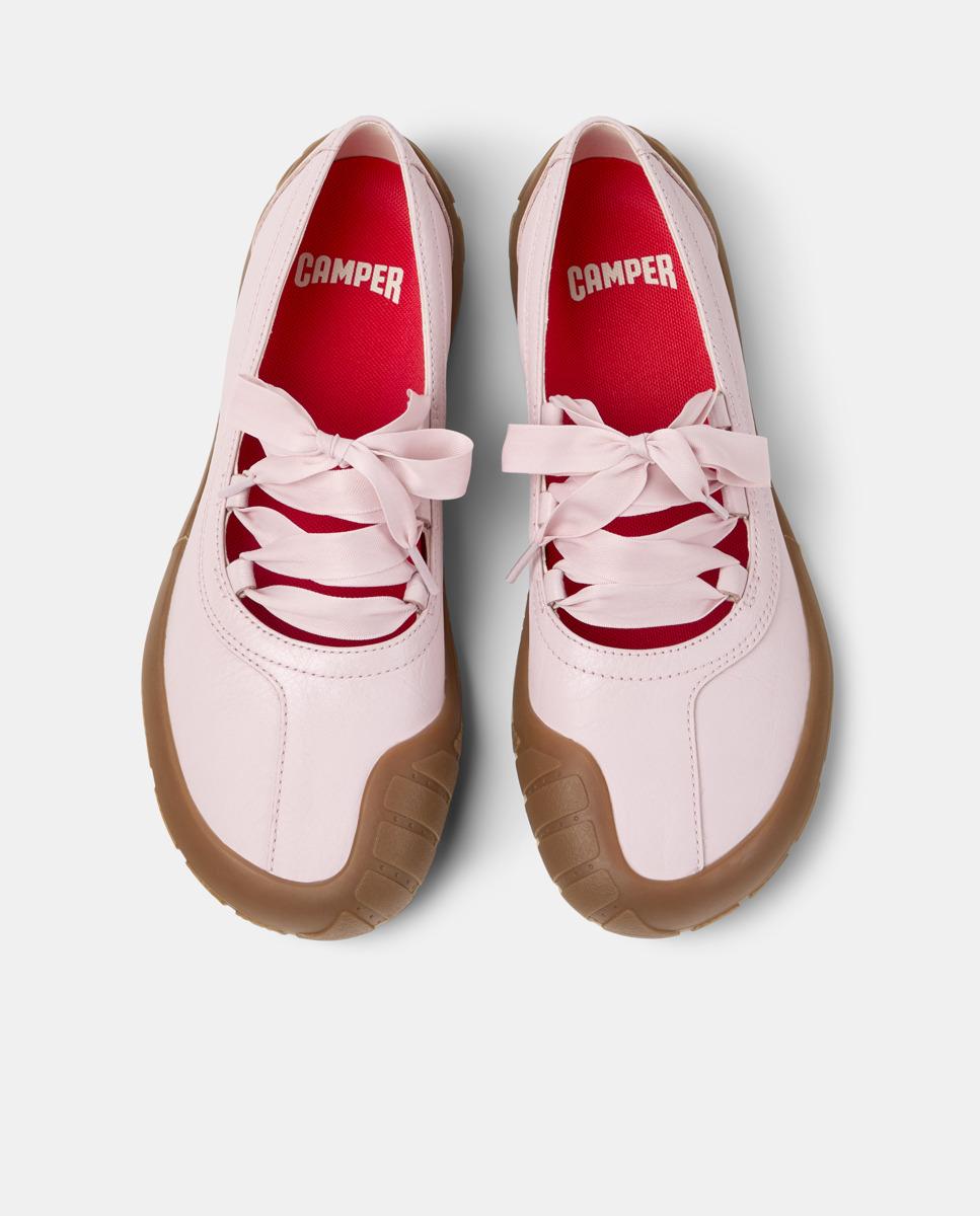 Bailarinas planas de mujer de piel peu path+ - Camper - Rosa Rosa-2