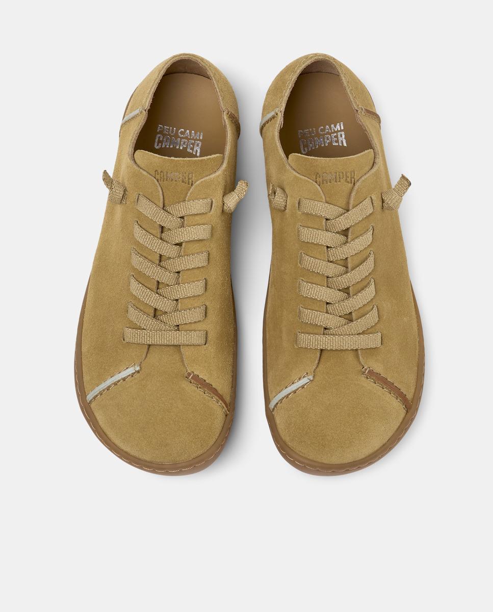 Zapatillas básicas de mujer de piel g3d peu cami twins - Camper - Camel Camel-3