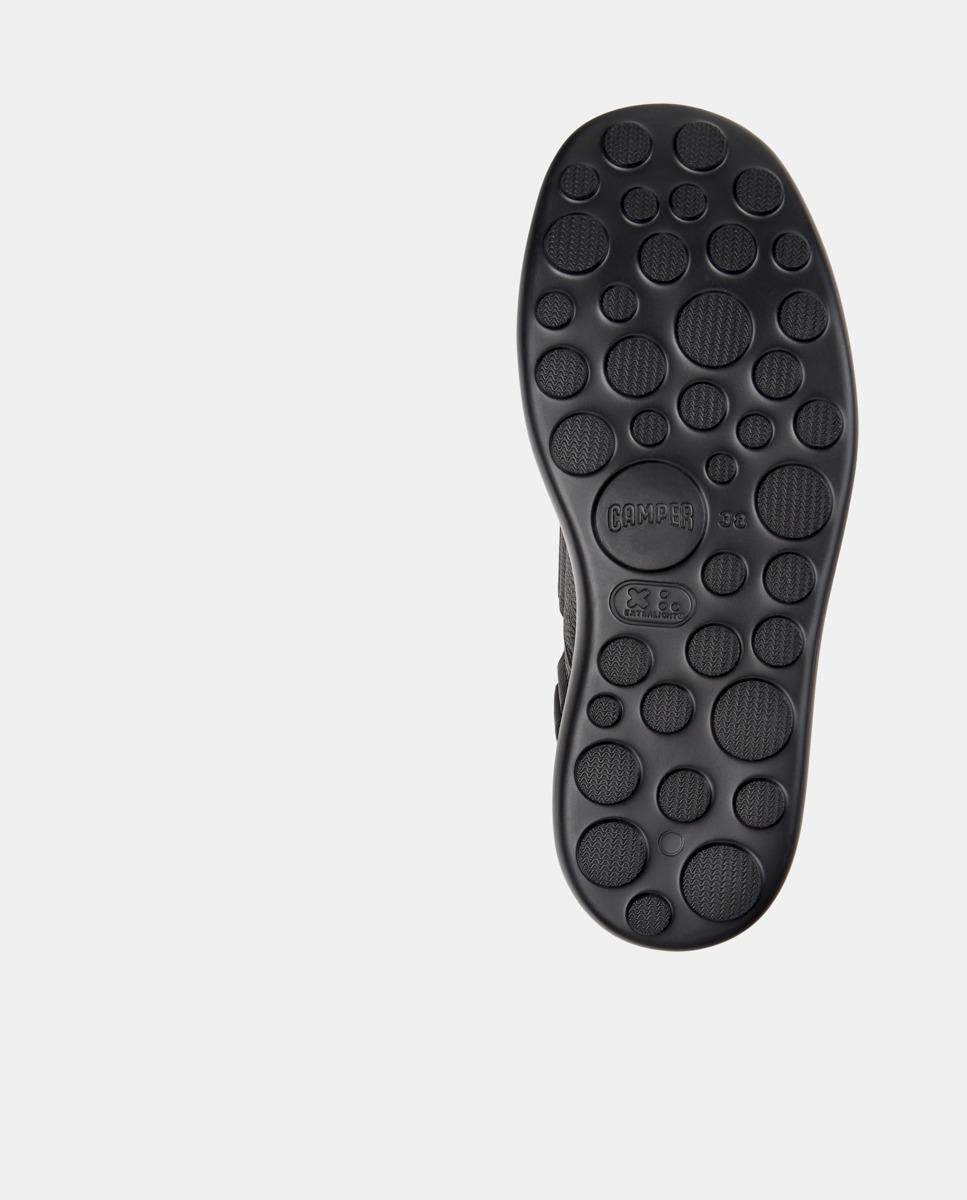 Sandalias de tacón de mujer de piel pelotas flota up - Camper - Negro / Azul Negro / Azul-4