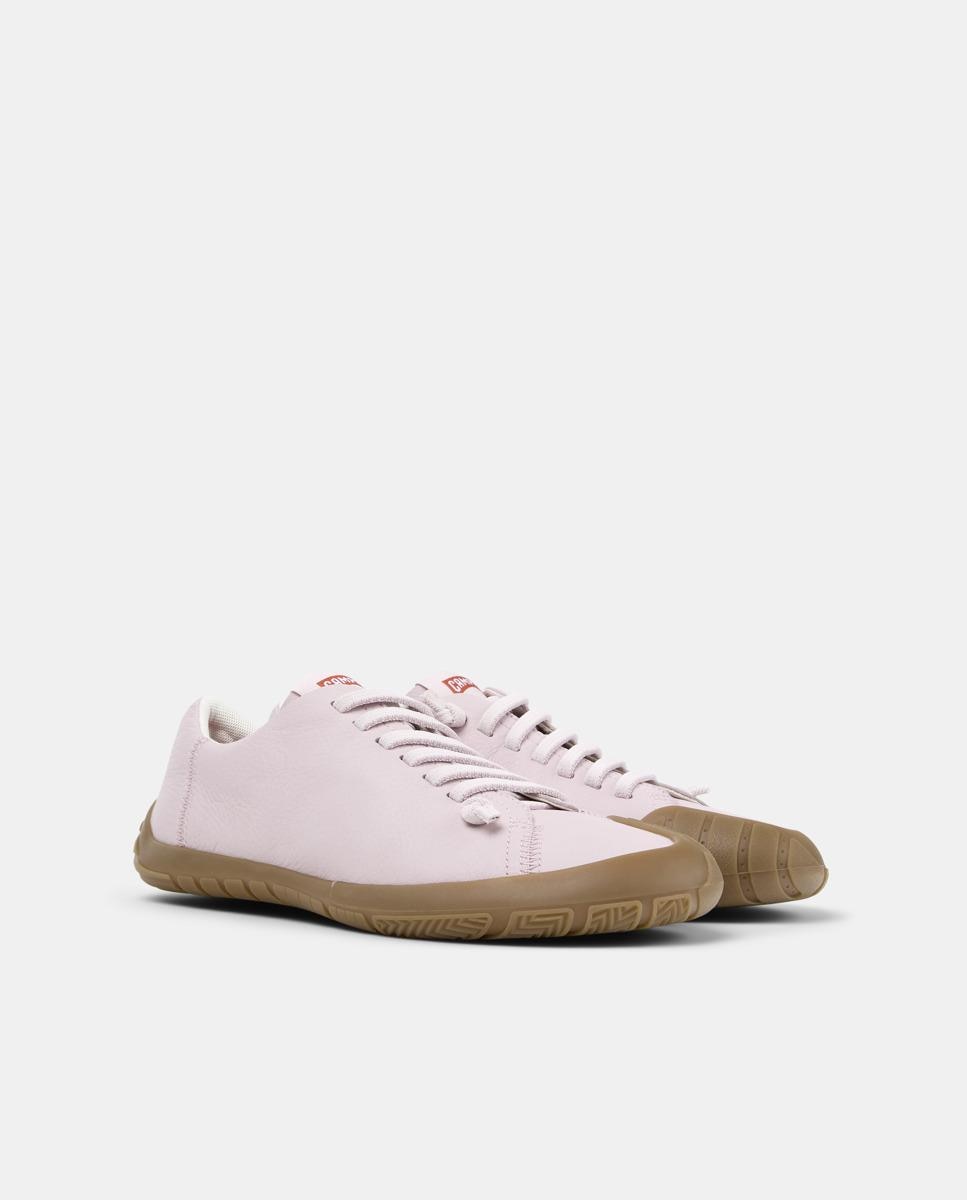 Zapatillas básicas de mujer de piel peu path+ - Camper - Rosa Rosa-5