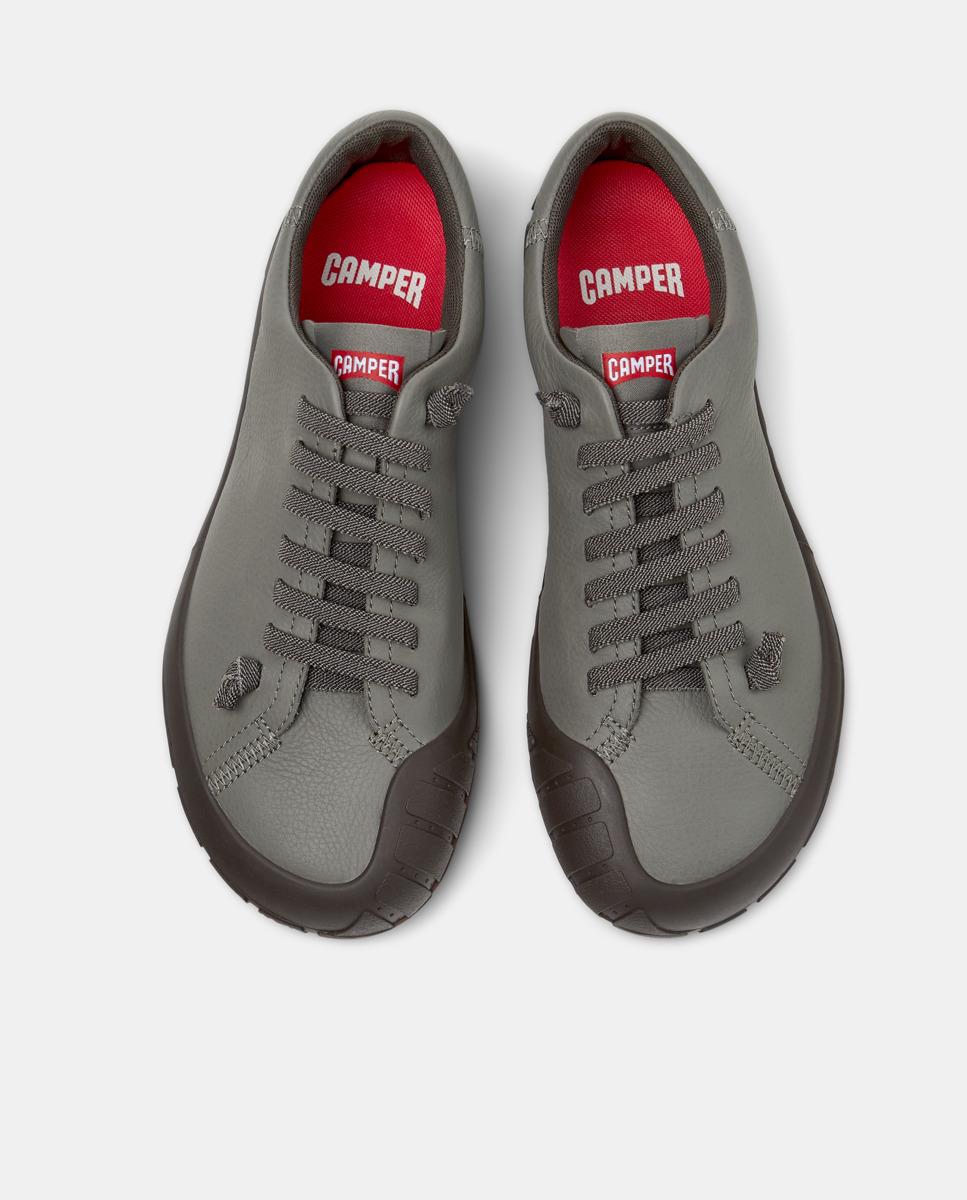 Zapatillas básicas de mujer de piel peu path+ - Camper - Gris Gris-3