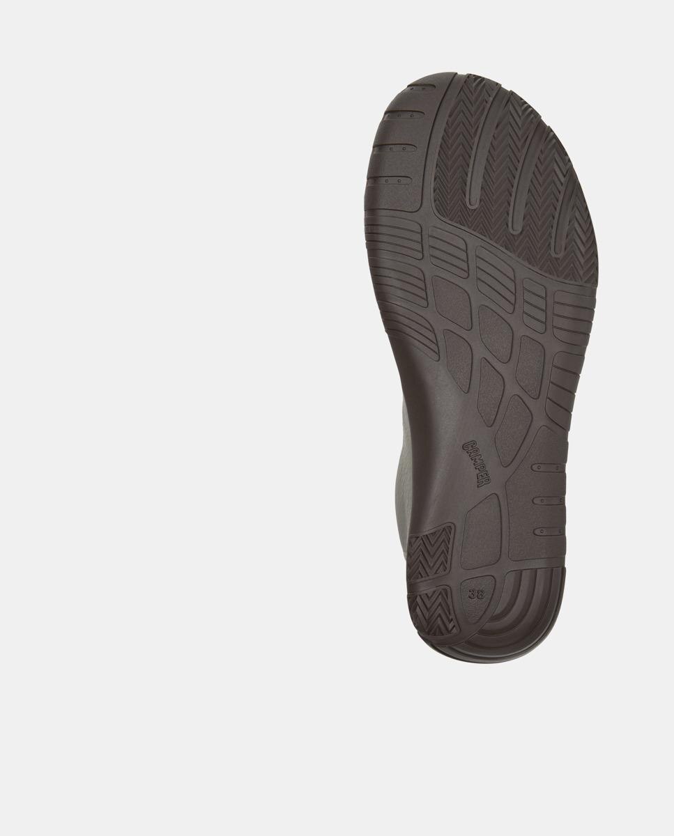 Zapatillas básicas de mujer de piel peu path+ - Camper - Gris Gris-4