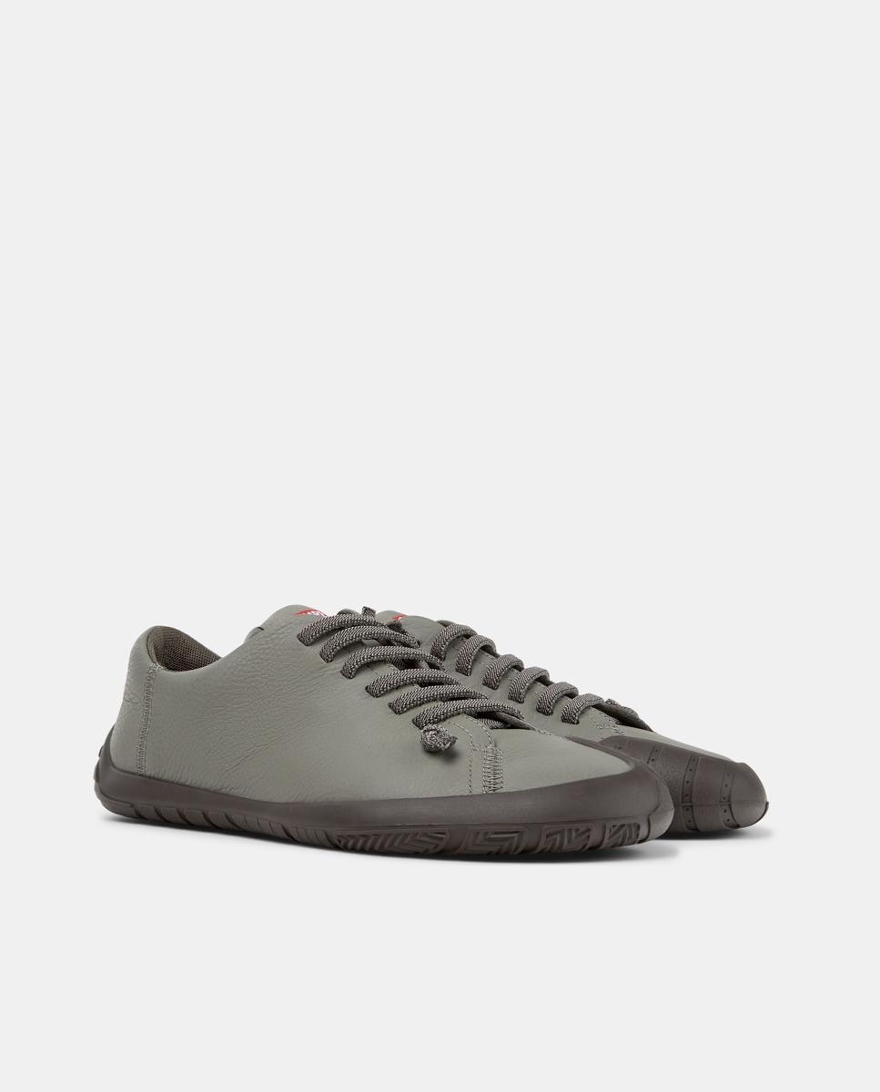 Zapatillas básicas de mujer de piel peu path+ - Camper - Gris Gris-5