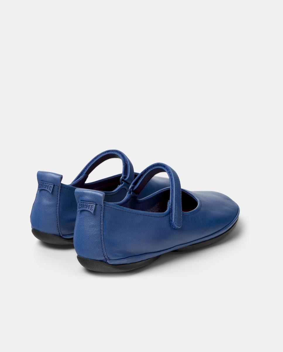 Merceditas planas de mujer right nina de piel con tira ajustable - Camper - Azul oscuro Azul oscuro-2