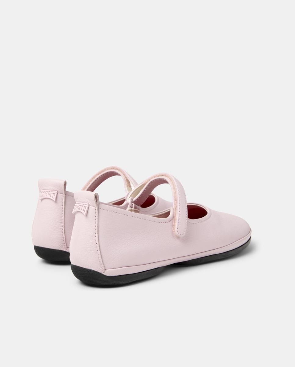 Merceditas planas de mujer right nina de piel con tira ajustable - Camper - Rosa claro Rosa claro-2