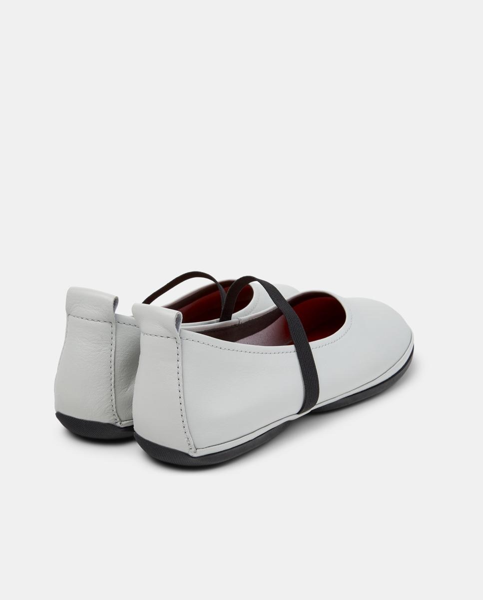 Bailarinas planas de mujer de piel right nina - Camper - Gris claro Gris claro-2