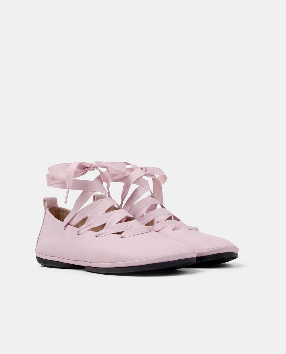 Bailarinas de mujer right nina de piel - Camper - Rosa Rosa-5