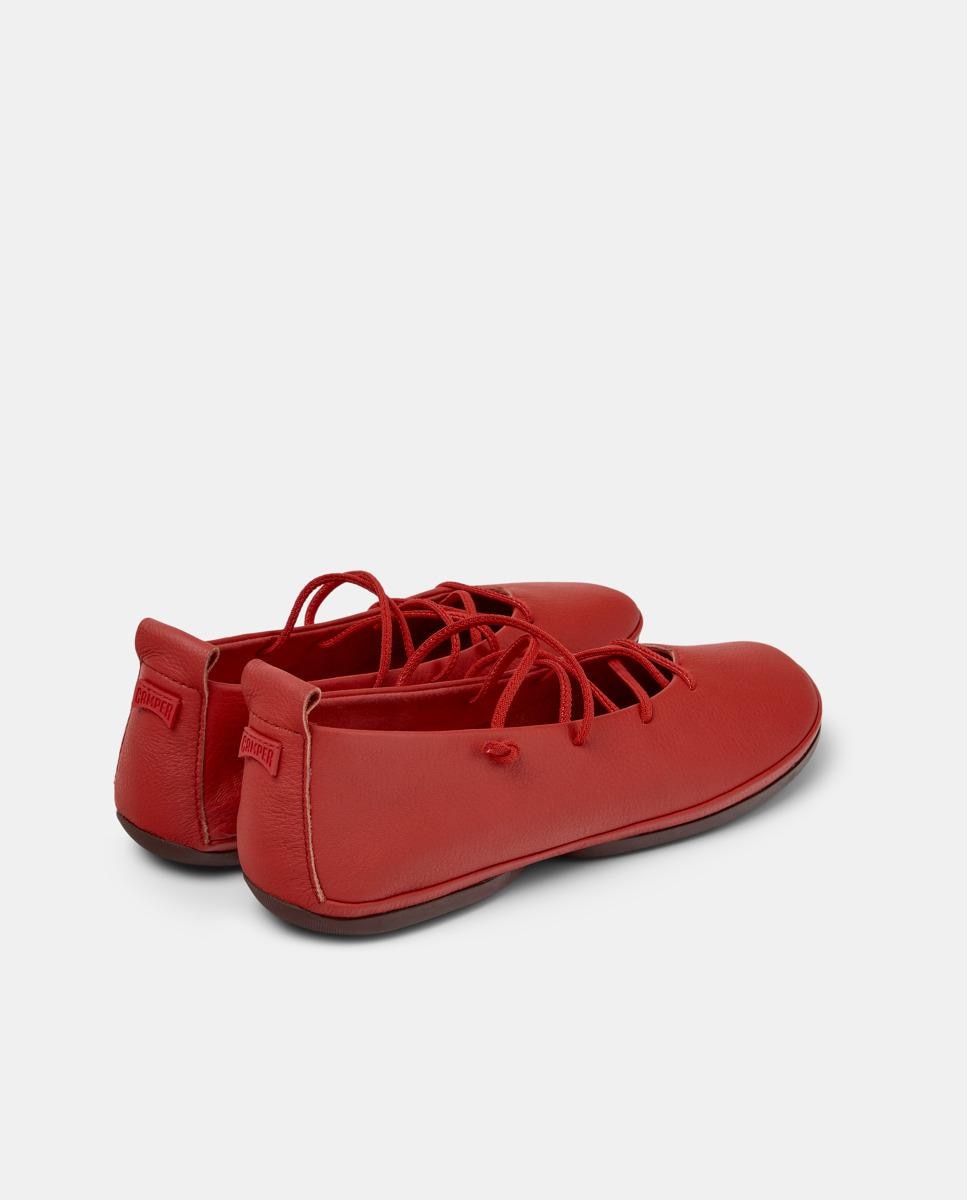 Bailarinas de mujer right nina de piel - Camper - Rojo Rojo-2