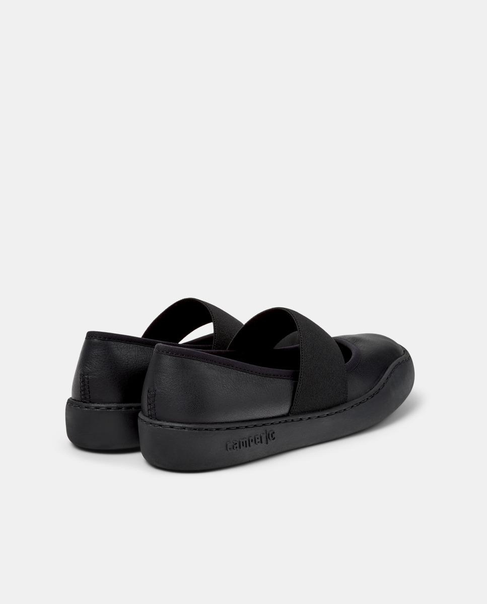 Bailarinas planas de mujer peu touring con elástico - Camper - Negro Negro-2