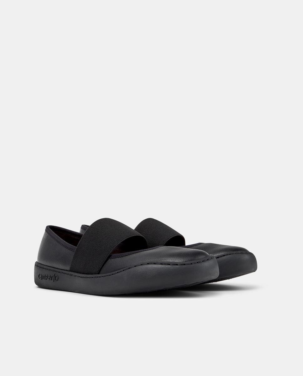 Bailarinas planas de mujer peu touring con elástico - Camper - Negro Negro-5
