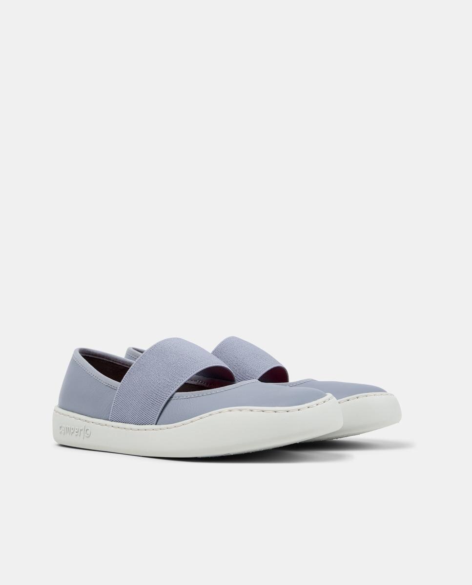 Bailarinas planas de mujer peu touring con elástico - Camper - Azul claro Azul claro-5