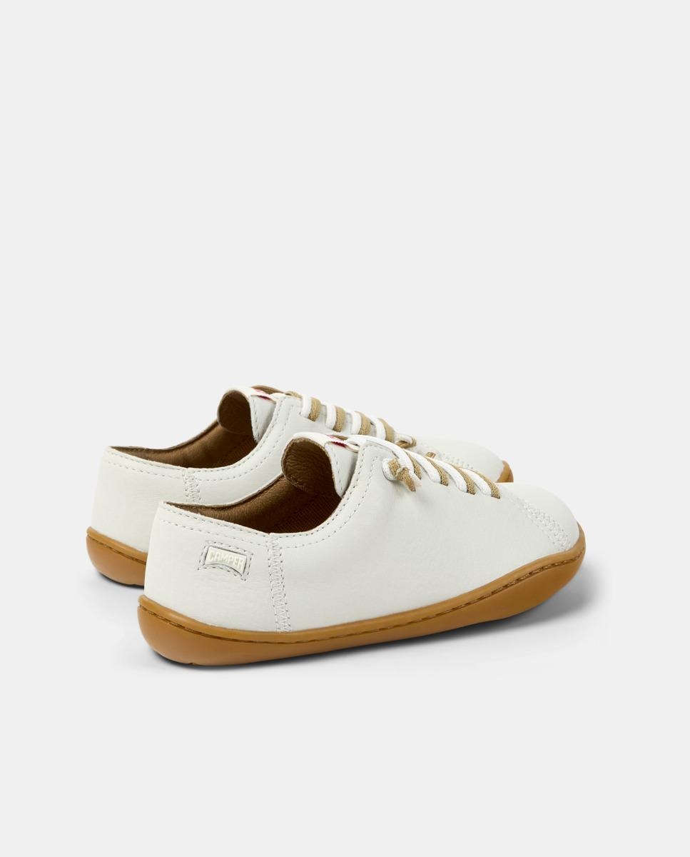 Zapatillas de piel de niña peu cami con cordones - Camper - Blanco Blanco-3