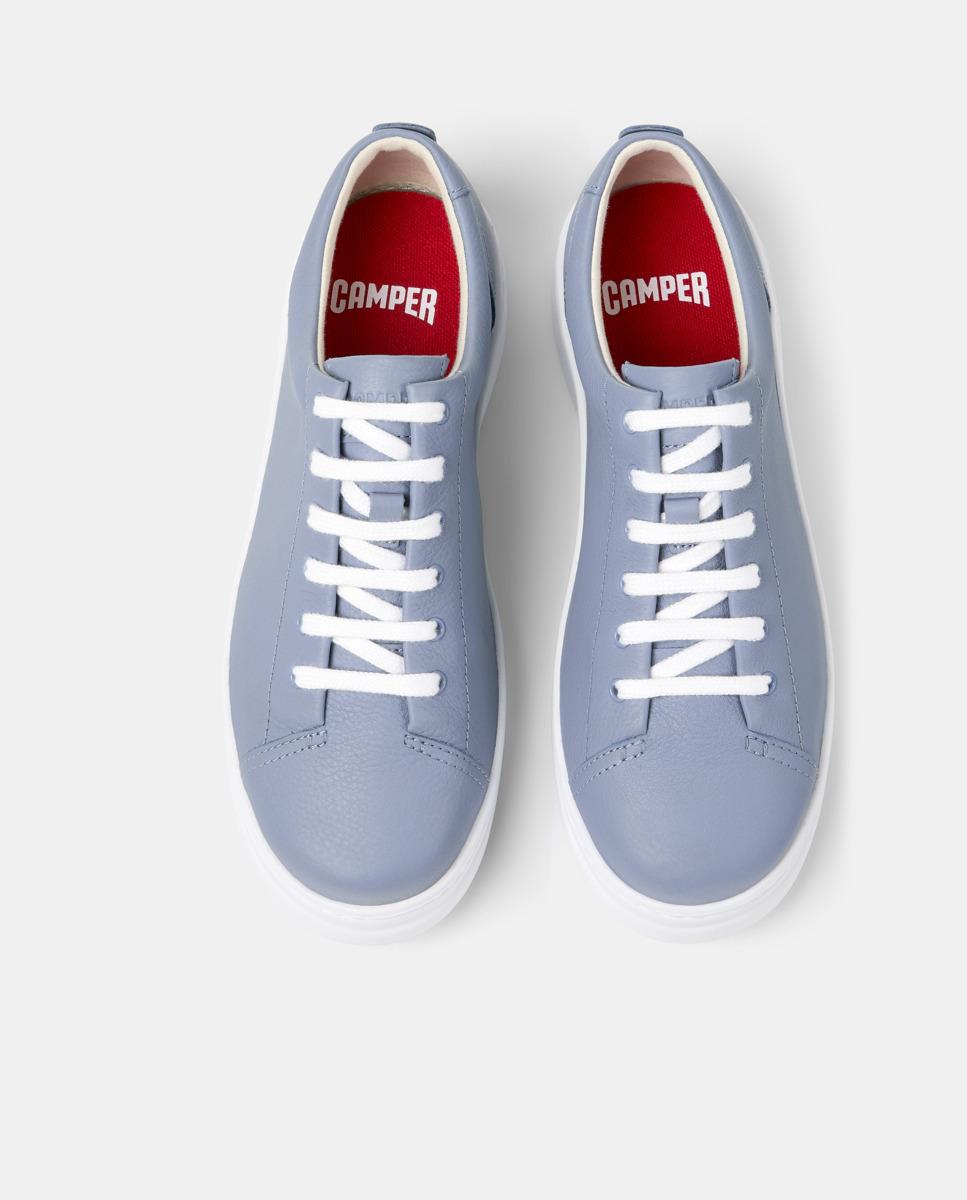 Zapatillas de mujer Runner Up de piel - Camper - Azul claro Azul claro-3