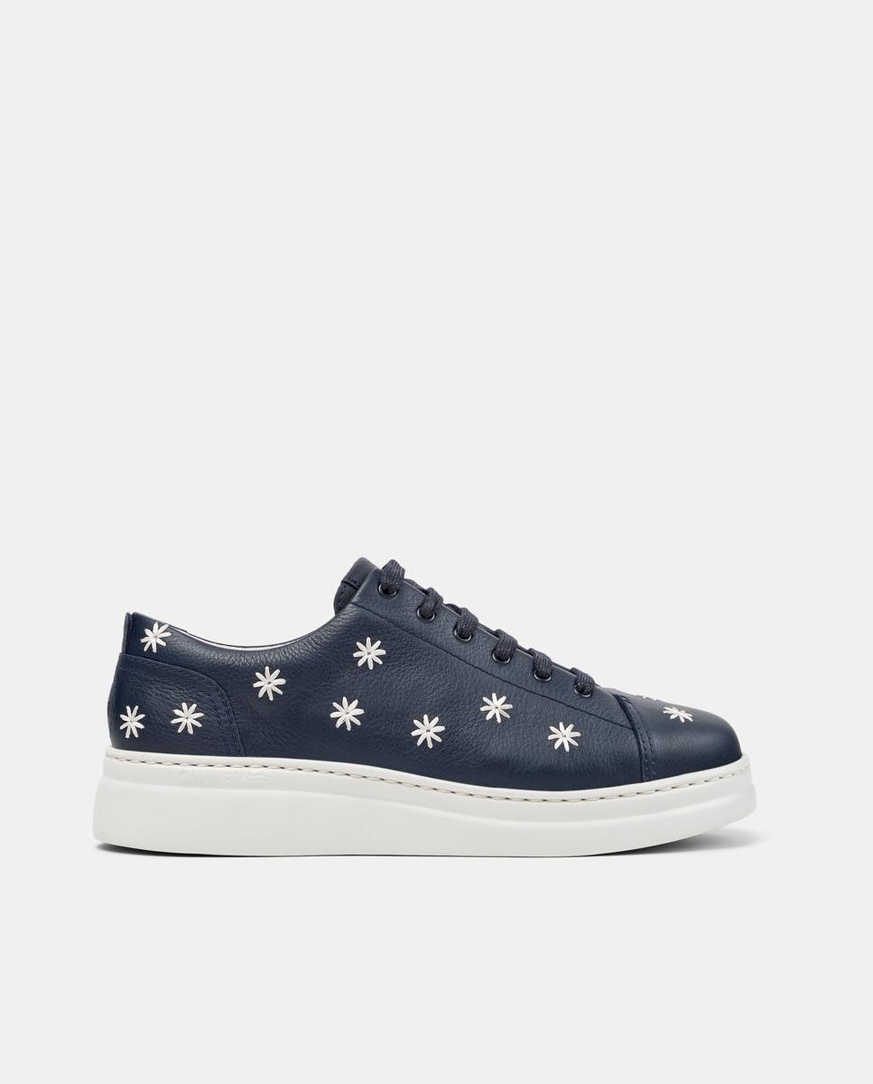 Zapatillas básicas de mujer de piel runner up - Camper - Azul oscuro Azul oscuro-1