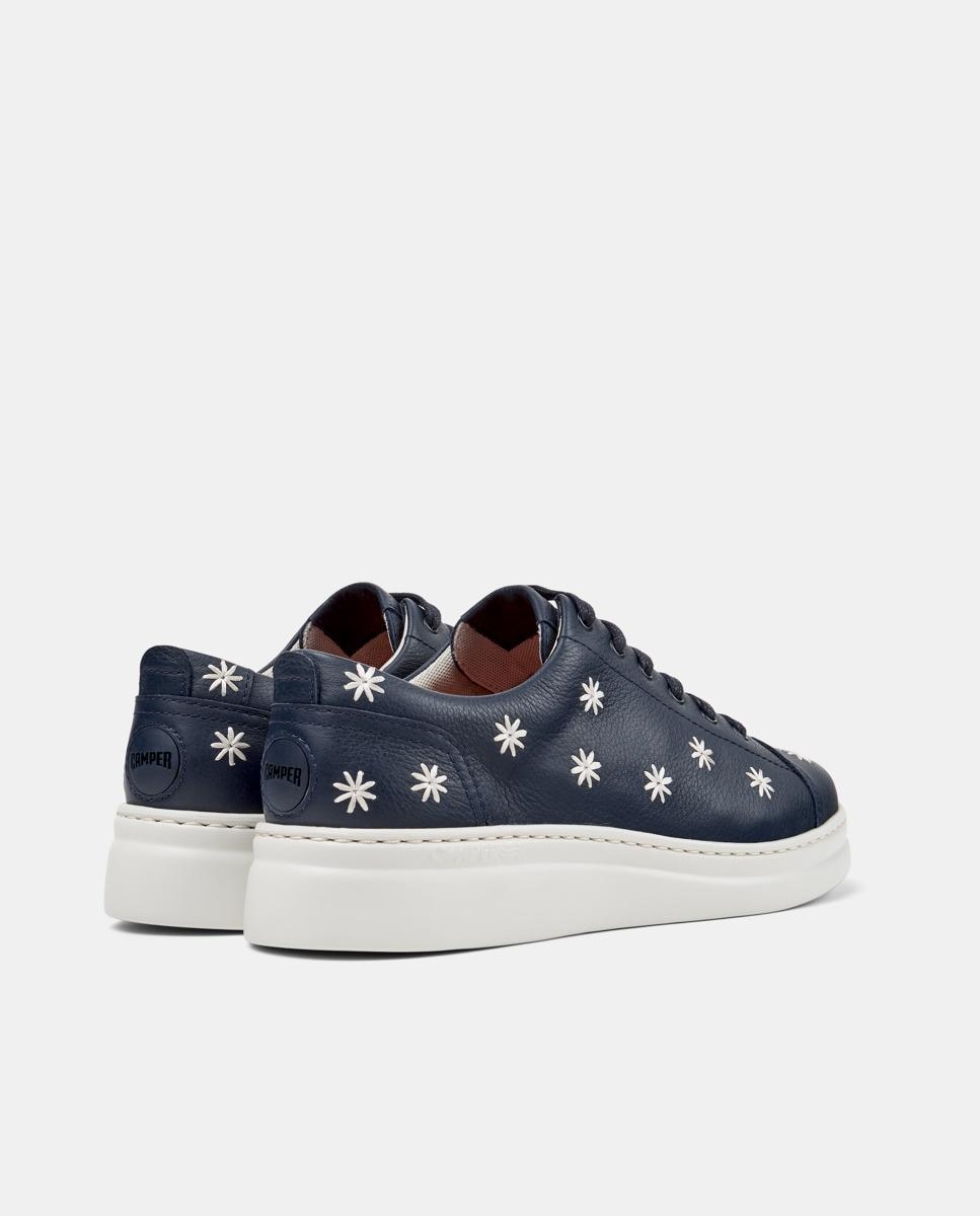 Zapatillas básicas de mujer de piel runner up - Camper - Azul oscuro Azul oscuro-2