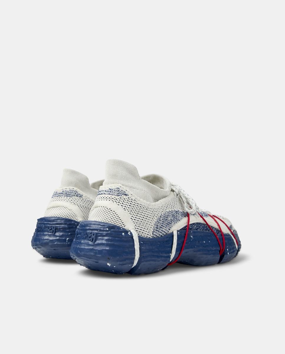 Zapatillas de mujer Roku con cordones - Camper - Blanco / Azul Blanco / Azul-2