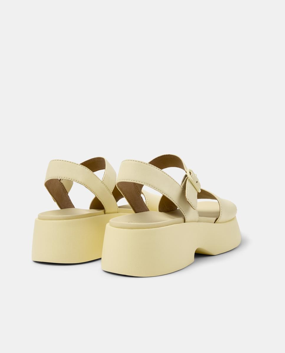 Sandalias de tacón de mujer de piel tasha - Camper - Amarillo Amarillo-2