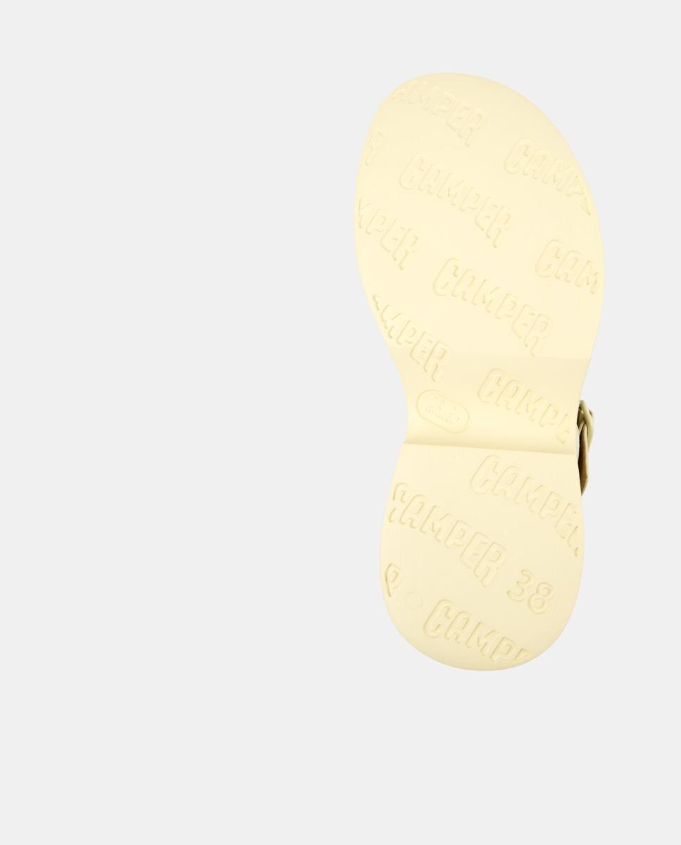 Sandalias de tacón de mujer de piel tasha - Camper - Amarillo Amarillo-4