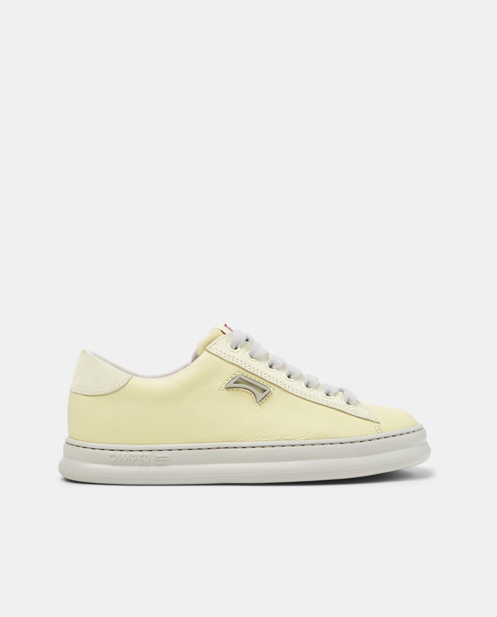 Imagen 0 de Zapatillas de mujer Runner Four de piel Burdeos