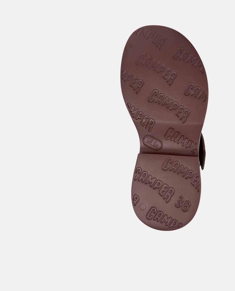 Sandalias de tacón de mujer de piel tasha - Camper - Burdeos Burdeos-4