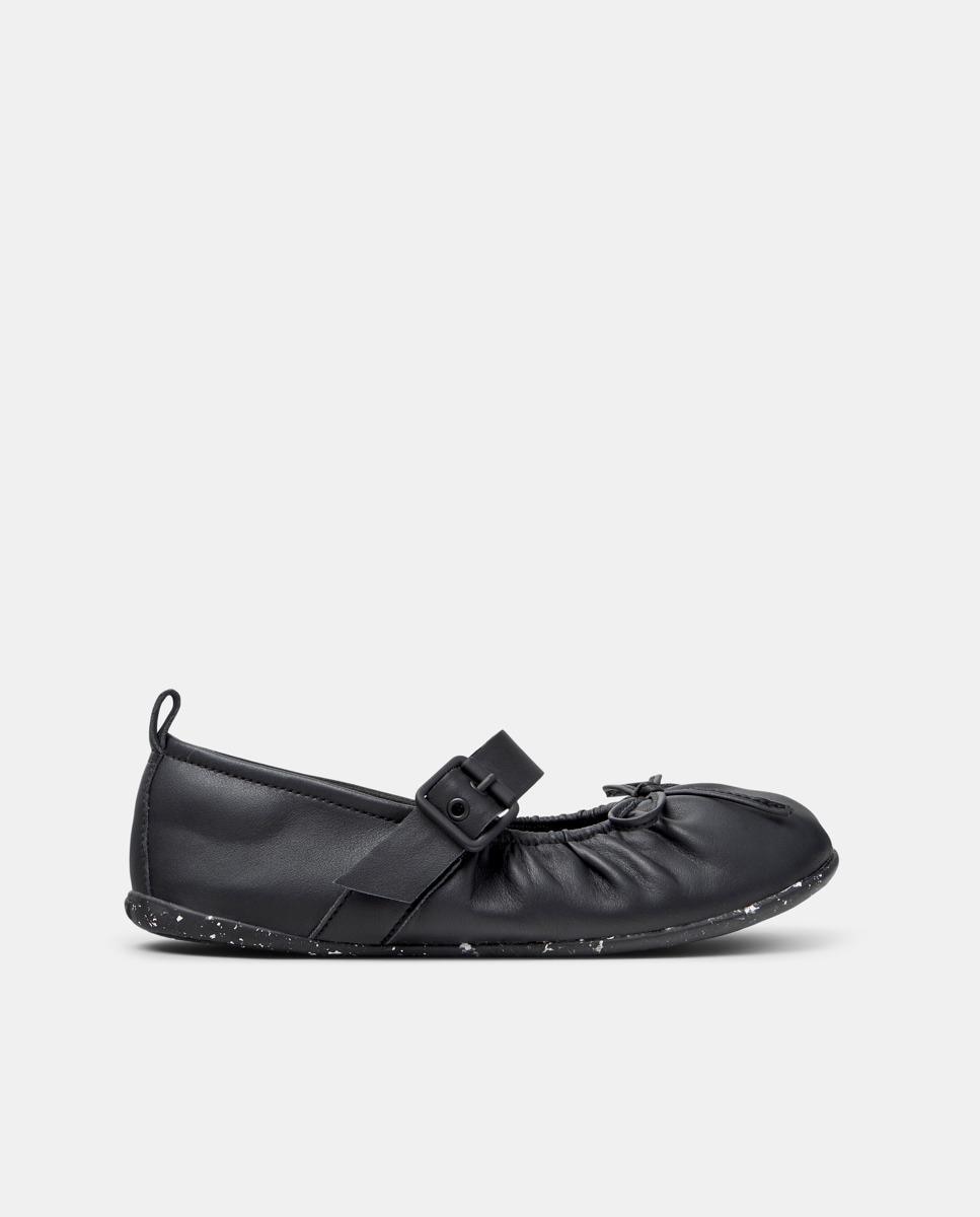 Bailarinas planas de mujer de piel wabi - Camper - Negro Negro-1