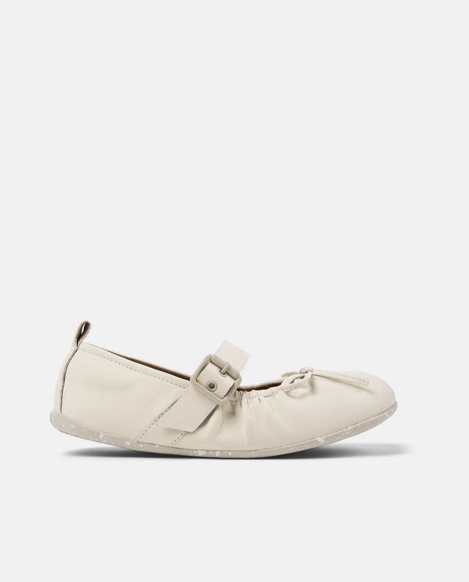 Bailarinas planas de mujer de piel wabi - Camper - Blanco roto Blanco roto-1