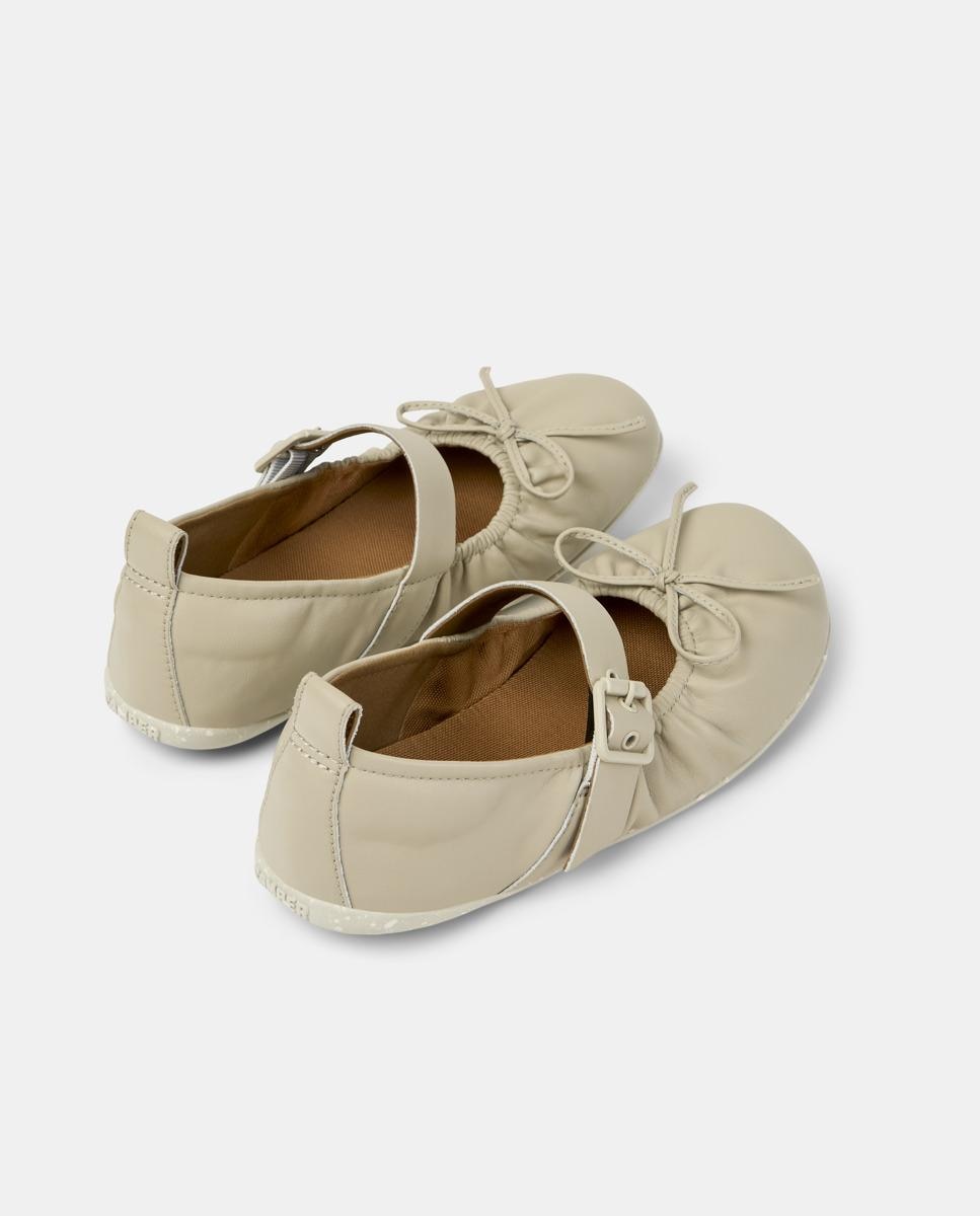 Bailarinas planas de mujer de piel wabi - Camper - Beige Beige-2