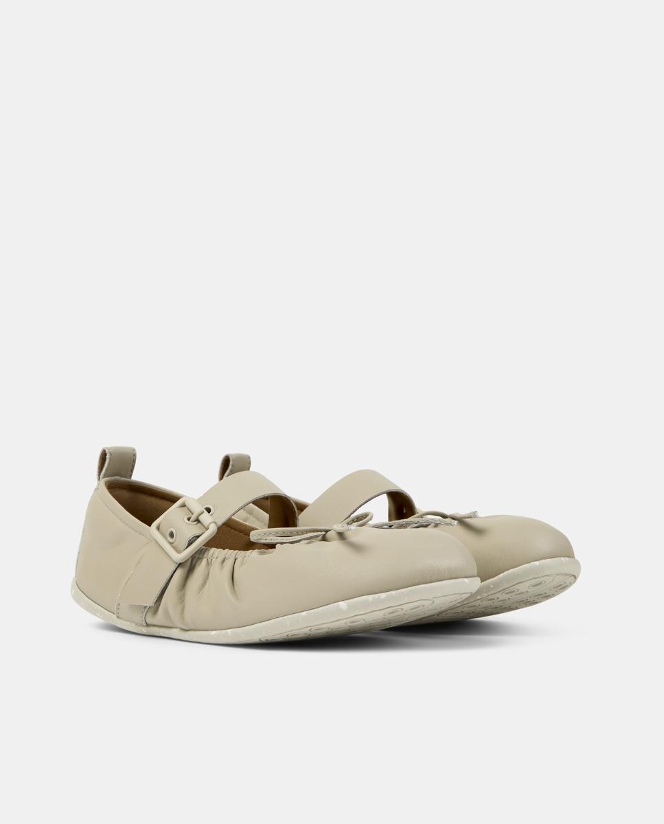 Bailarinas planas de mujer de piel wabi - Camper - Beige Beige-5