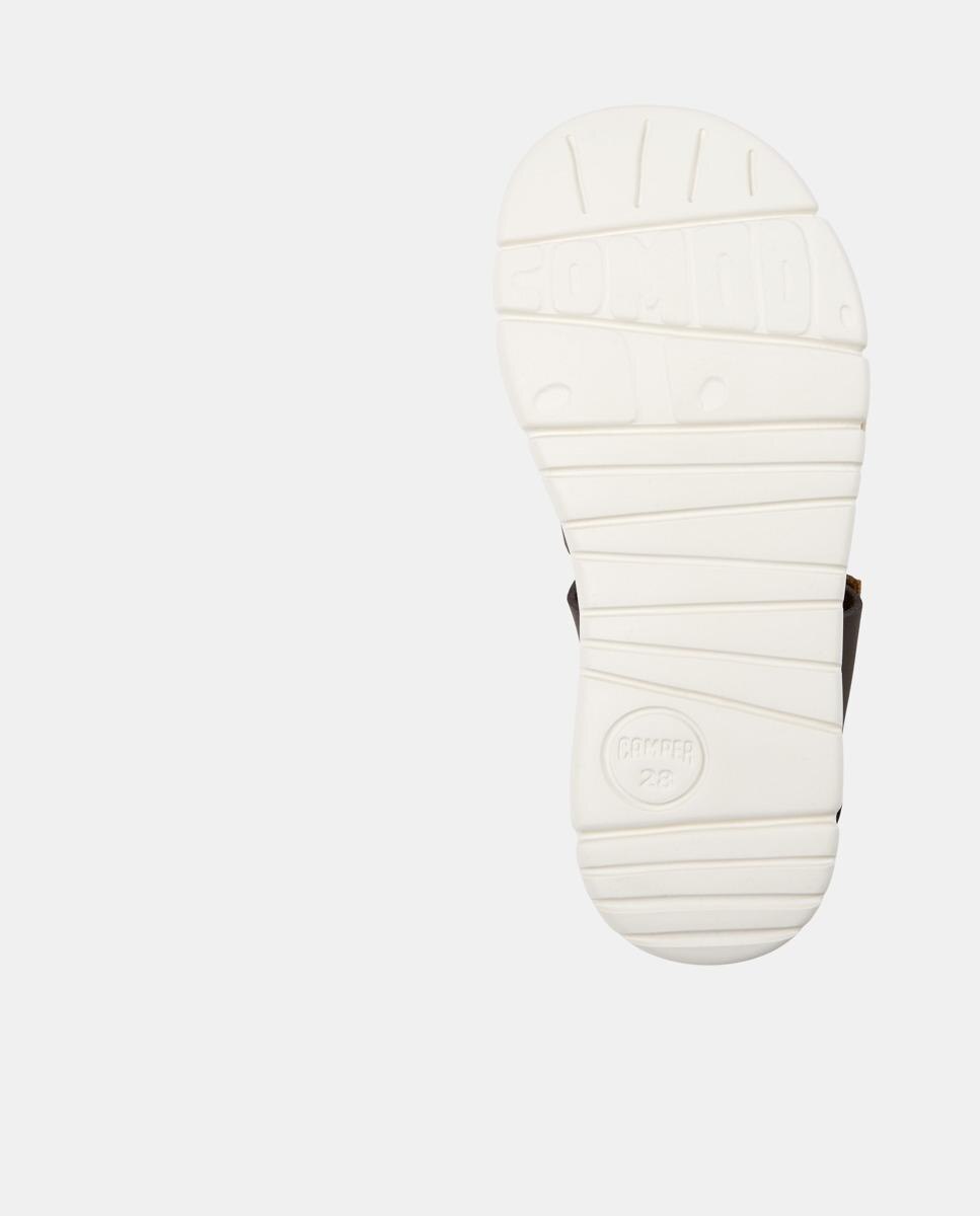Sandalias cerradas de niño oruga de piel - Camper - Marrón Marrón-4