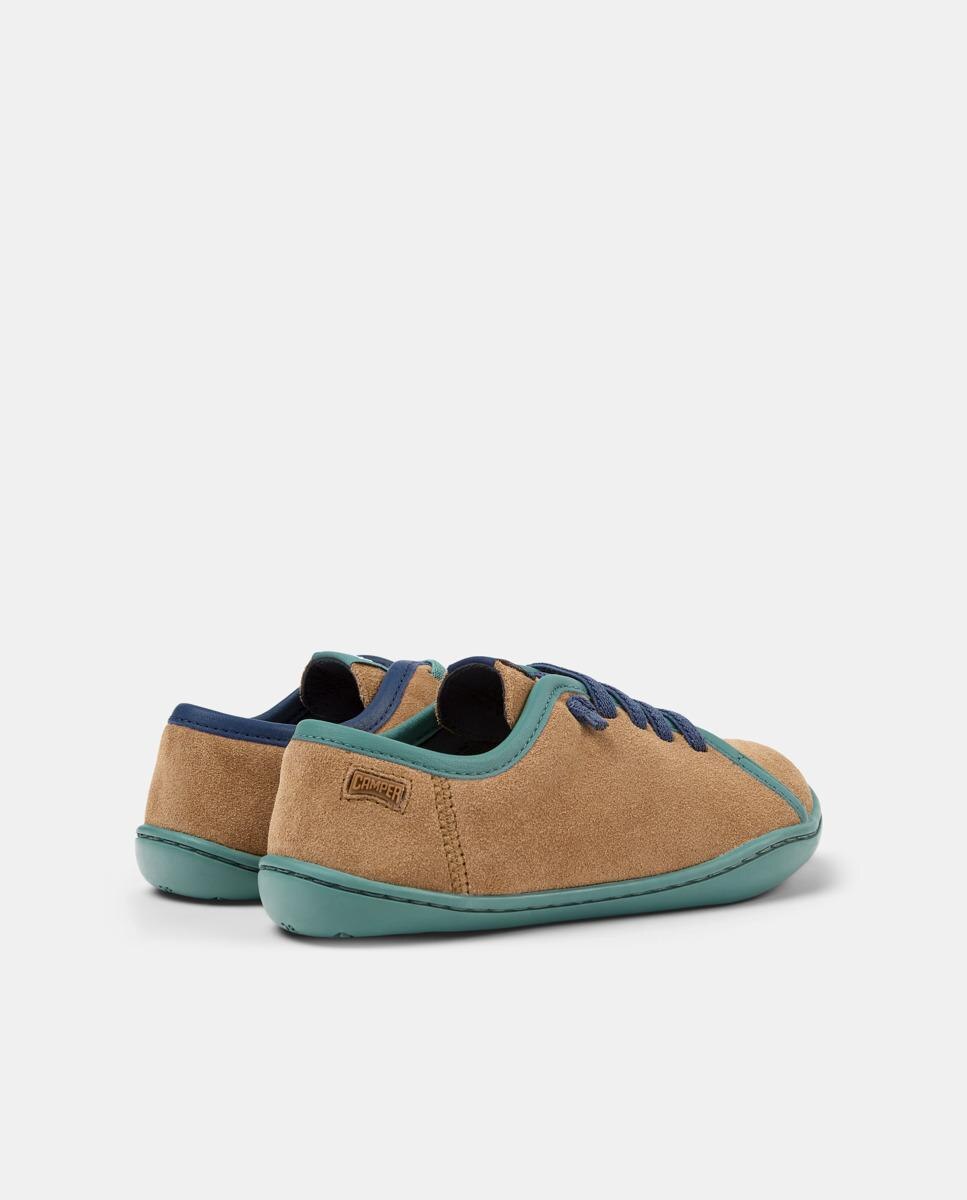 Zapatillas de piel de niño peu cami twins - Camper - Marrón Marrón-3