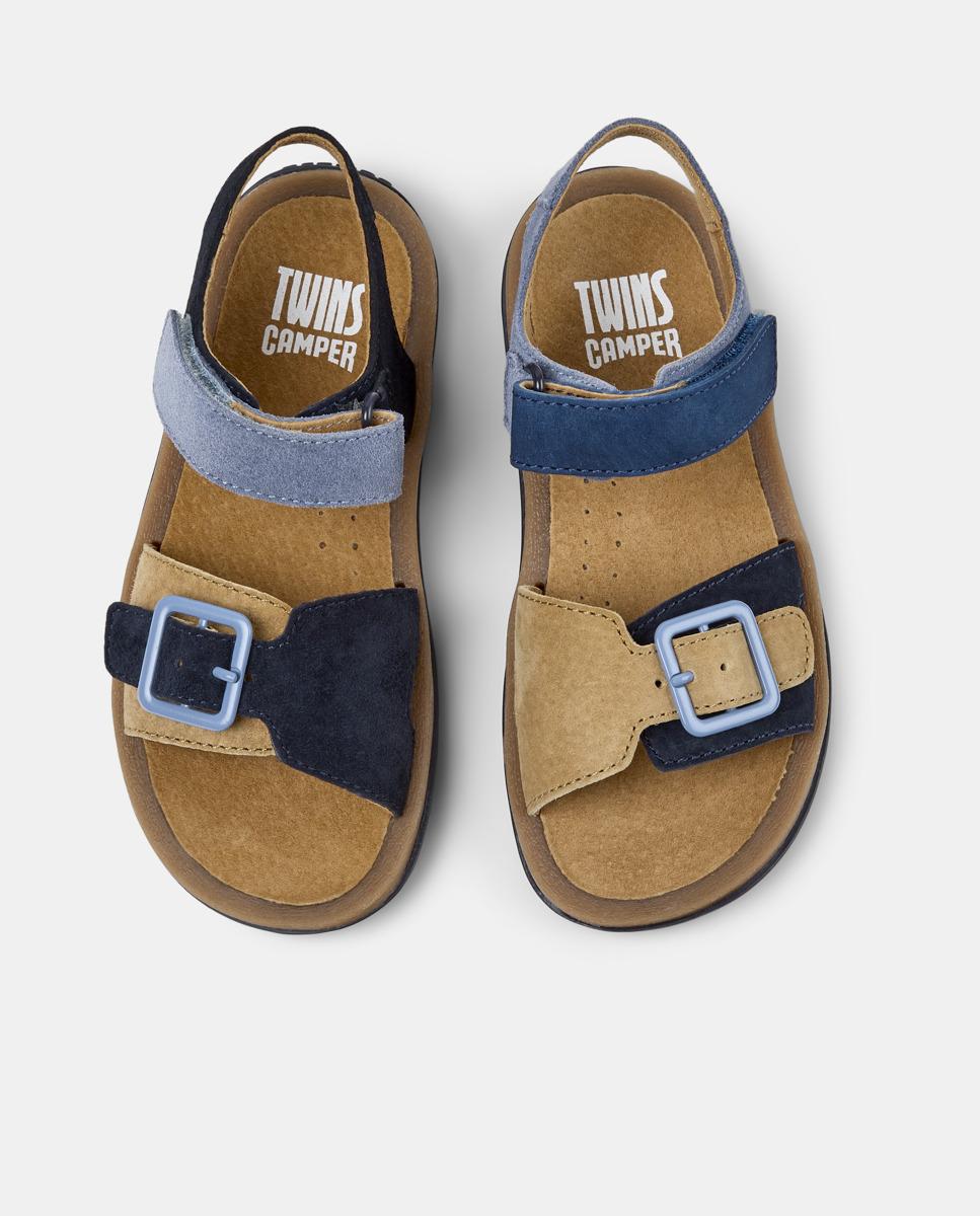 Sandalias cerradas de niño de piel bicho kids twins - Camper - Multicolor Multicolor-2