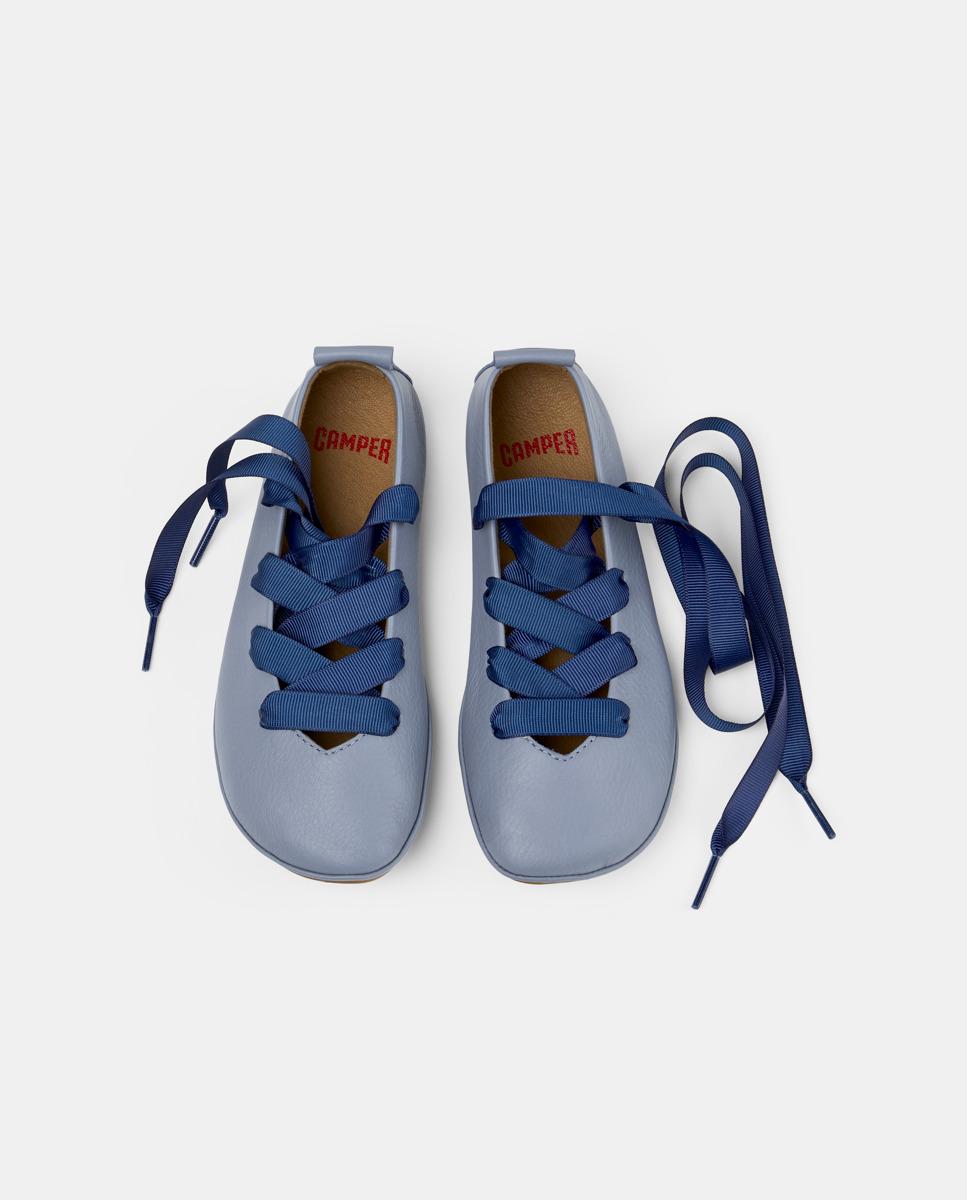 Bailarinas de niña de piel right kids - Camper - Azul claro / Azul marino Azul claro / Azul marino-2